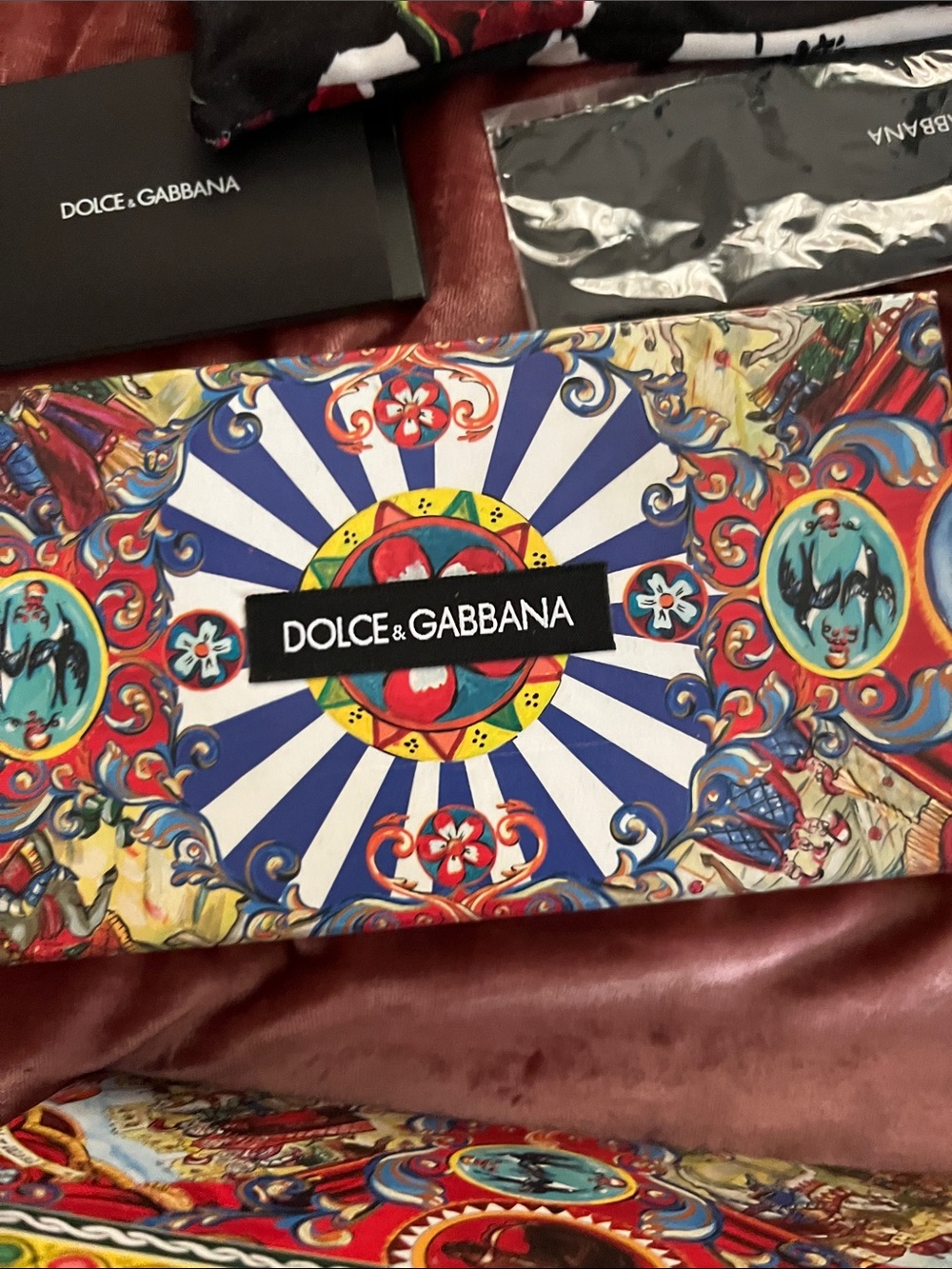 Dolce & Gabbana Multicolor Floral Frame Women's Sunglasses - Picture 2 of 5